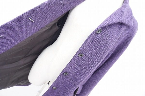買取したアンゴラ素材で冬も安心なエルミダの紫コート
